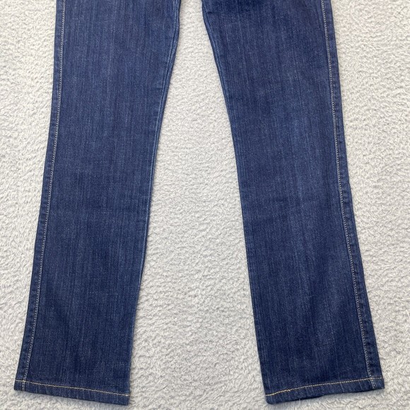 Siwy Low Rise Jeans Women 26 Blue Dark Wash Straight Leg Isobel Restart My Heart - Picture 7 of 14